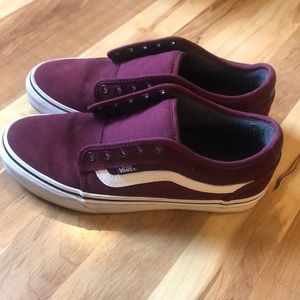 Maroon Vans Old Skool sneakers size 8.5